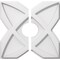Ekena Millwork Titus Architectural Grade PVC Contemporary Ceiling Medallion, Two Piece, 12"OD x 3"ID x 4"C x 1"P CMP12TS2-03000 - alternate 1